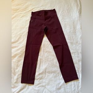 Lululemon Athletica Deep Burgundy Leggings